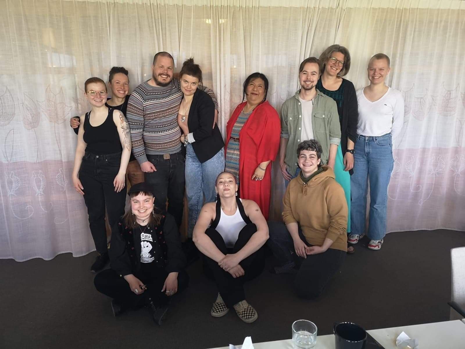 Participants of the Stockholm gathering posing together